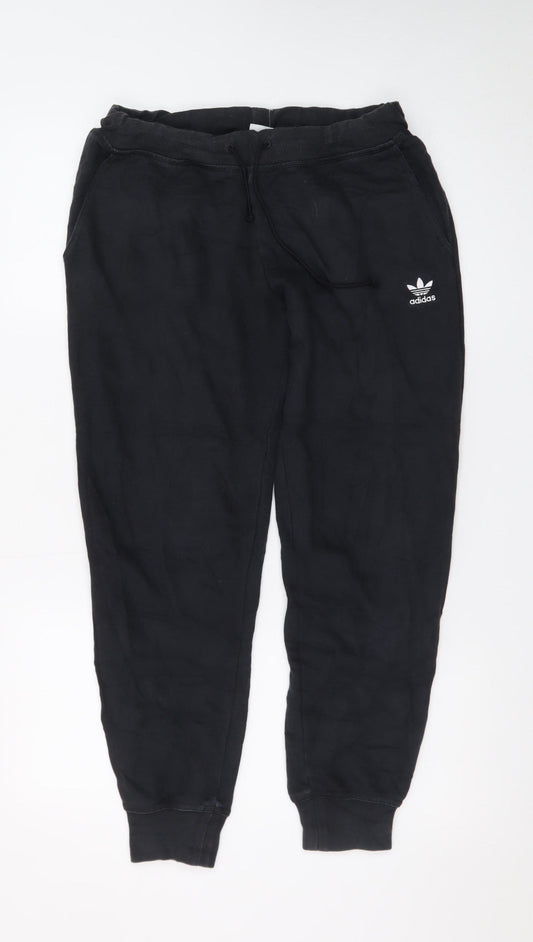 Adidas Men's Black Jogger Trousers Size S Regular Fit