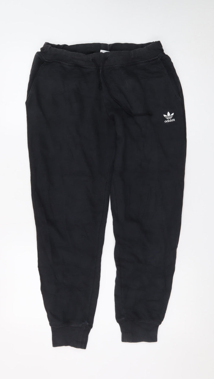 Adidas Men's Black Jogger Trousers Size S Regular Fit