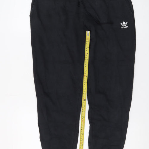 Adidas Men's Black Jogger Trousers Size S Regular Fit