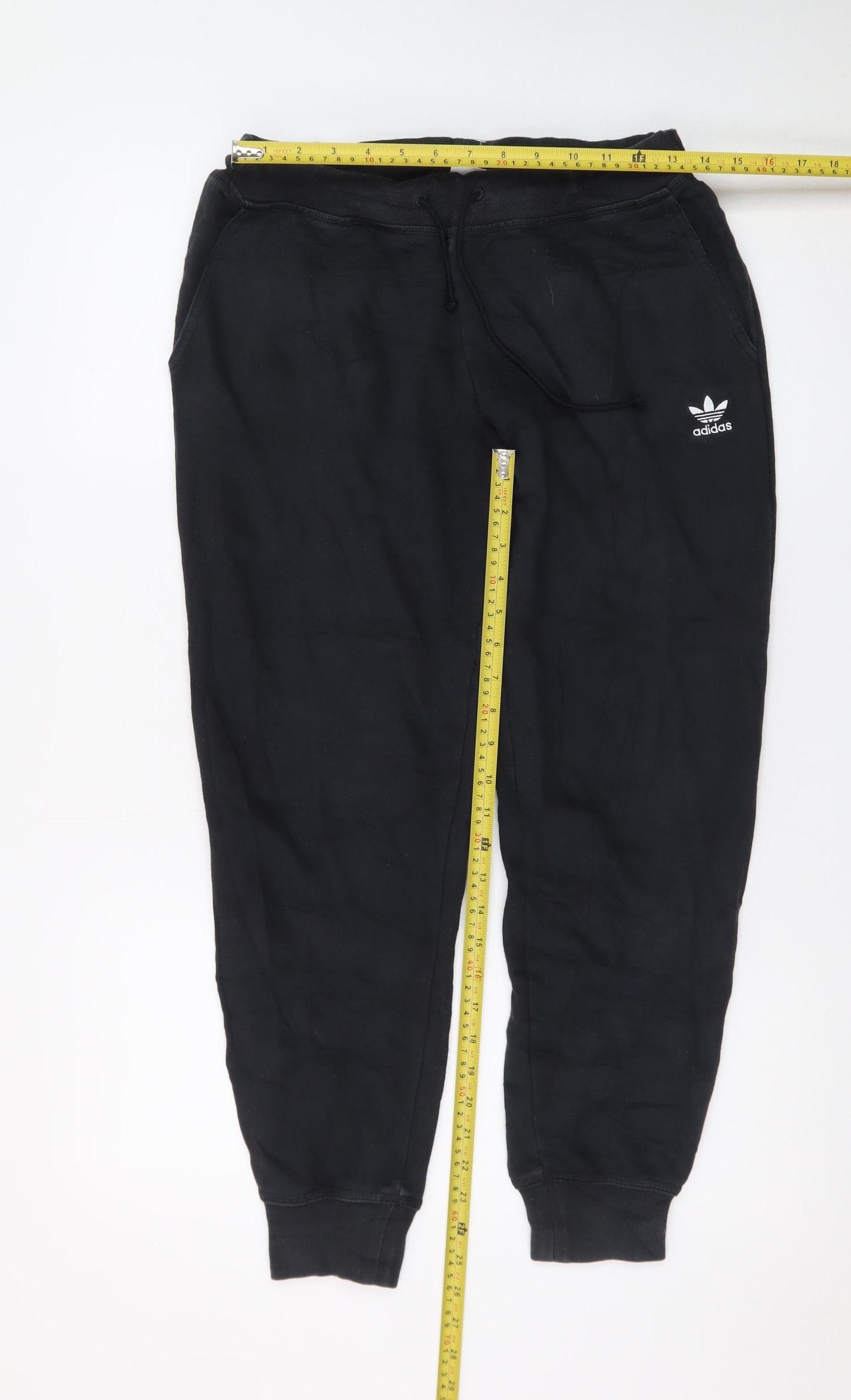 Adidas Men's Black Jogger Trousers Size S Regular Fit