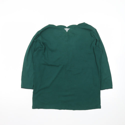 Marks and Spencer Women’s Green Crochet Neck Tunic Top Size 16
