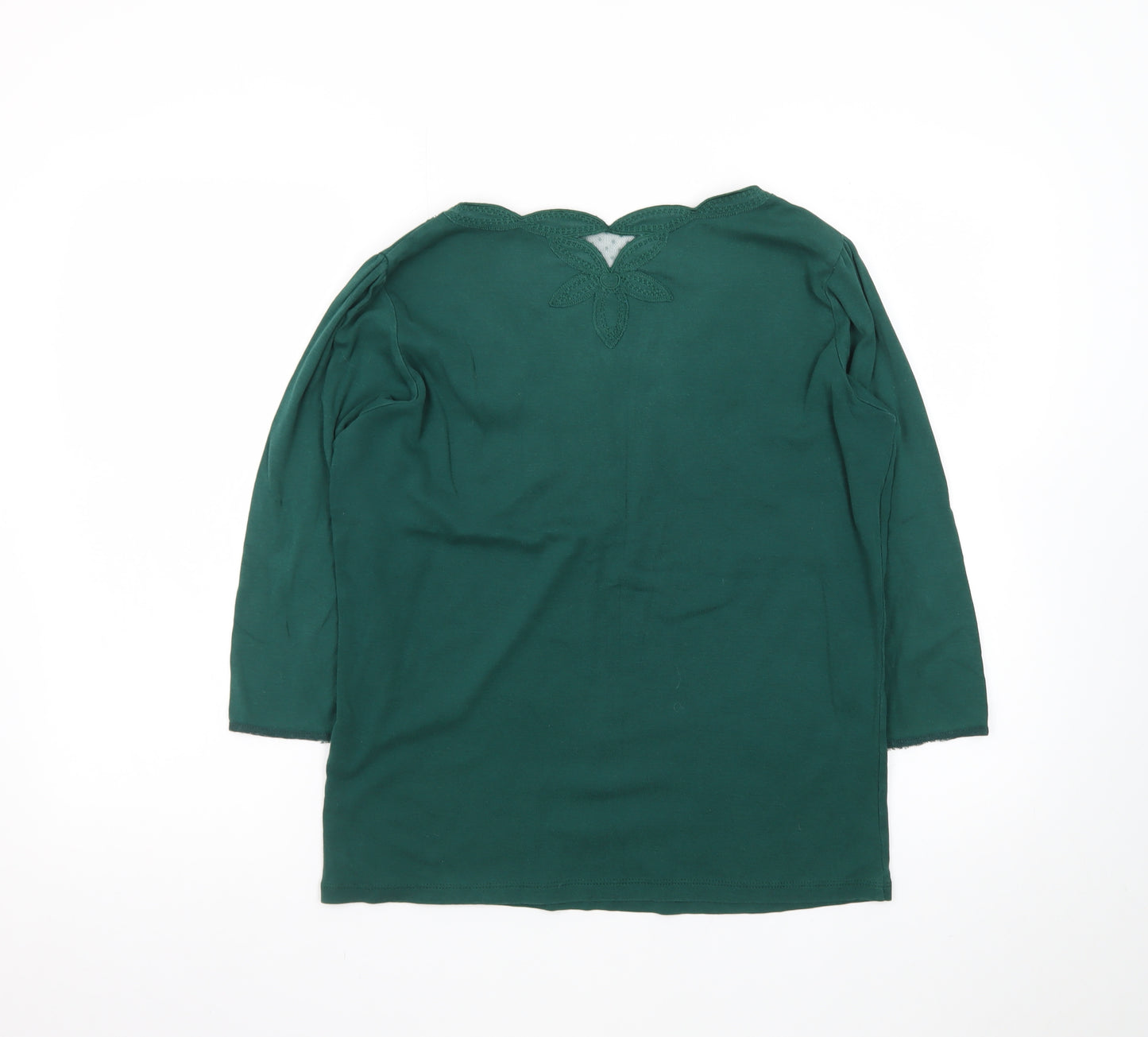 Marks and Spencer Women’s Green Crochet Neck Tunic Top Size 16
