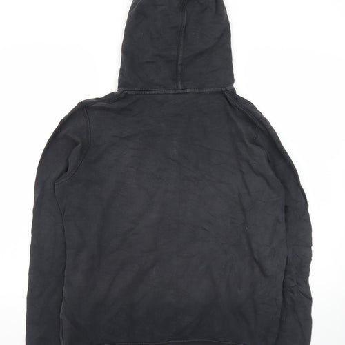 Nike Mens Black Full Zip Hoodie L Sportswear Cotton Blend