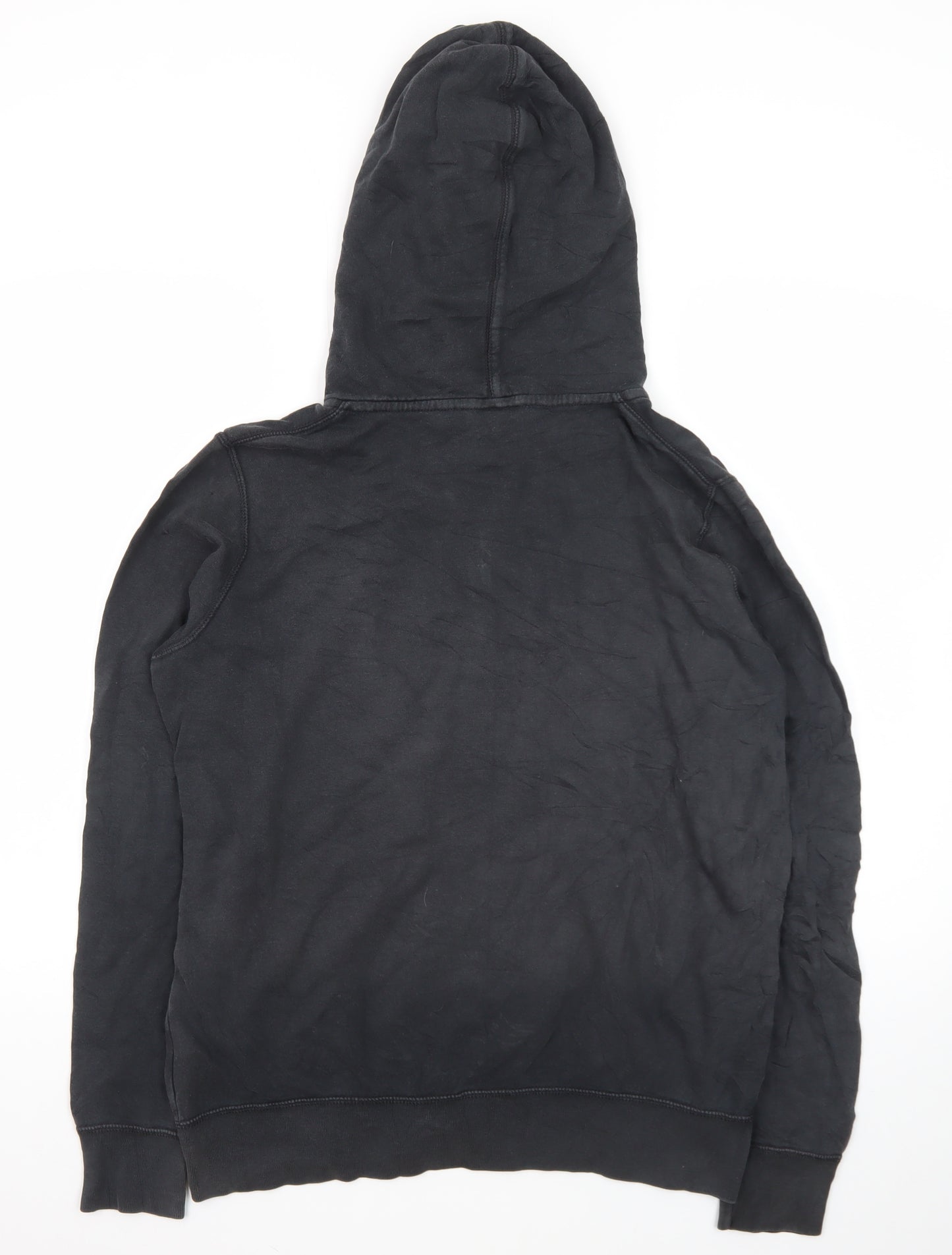Nike Mens Black Full Zip Hoodie L Sportswear Cotton Blend