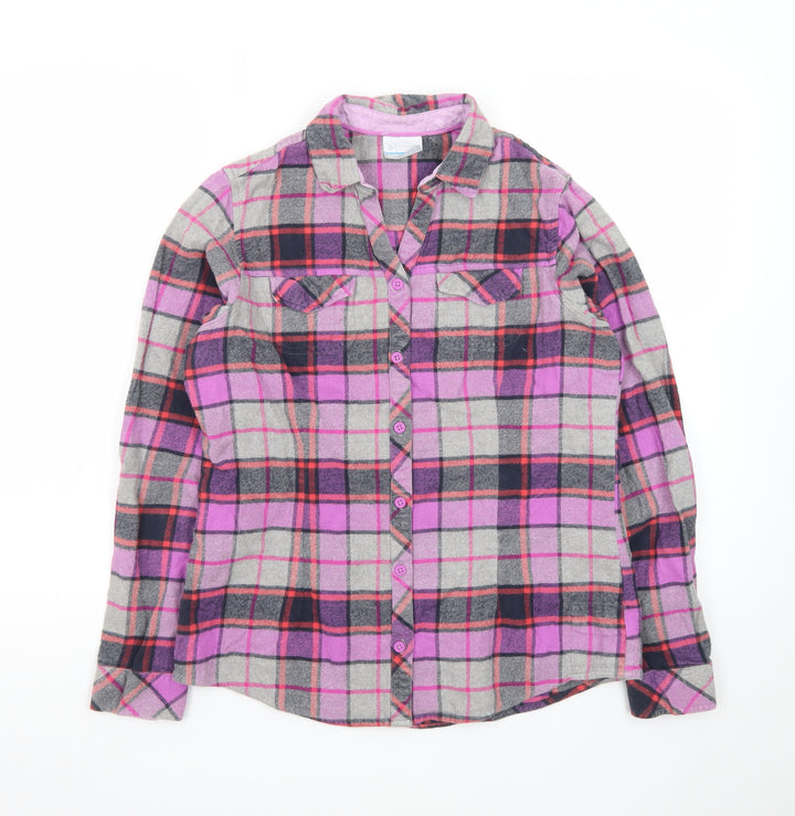 Columbia Womens Multicoloured Small Flannel Check Long Sleeve Button-Up Shirt