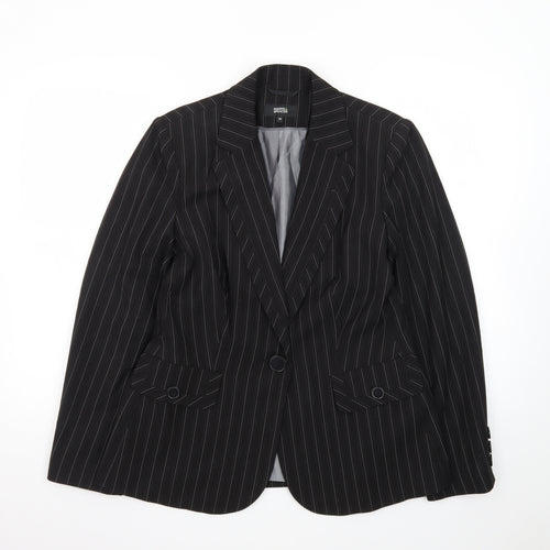 Marks and Spencer Women’s Black Pinstripe Suit Jacket Size 14