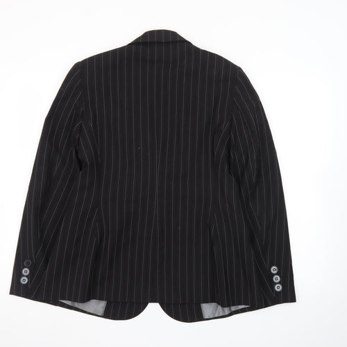 Marks and Spencer Women’s Black Pinstripe Suit Jacket Size 14