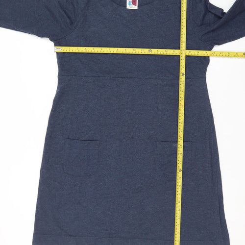 Weird Fish Women’s Blue Knee Length Shift Dress Size 16