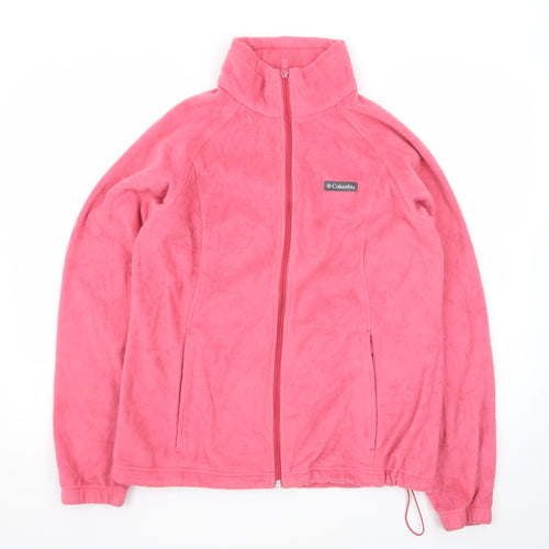 Columbia Women's Pink Fleece Full Zip Jacket Size L