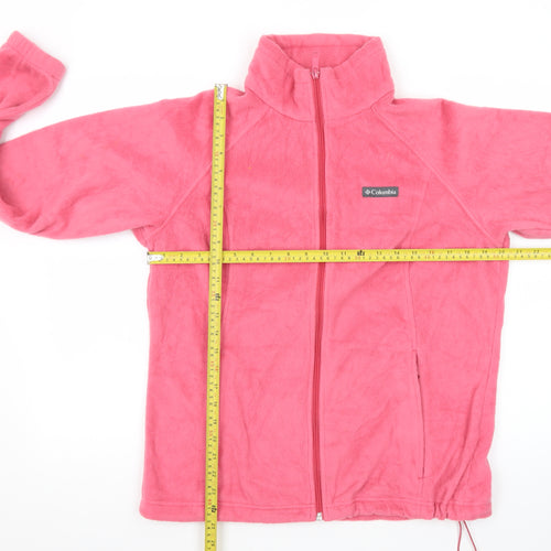 Columbia Women's Pink Fleece Full Zip Jacket Size L