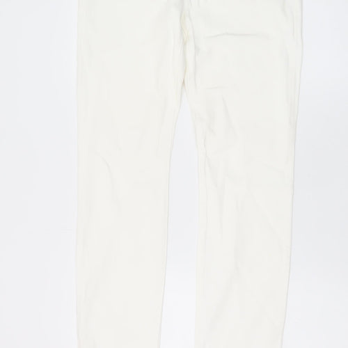 Michael Kors Women's White Skinny Jeans Size 10 Slim Fit Denim