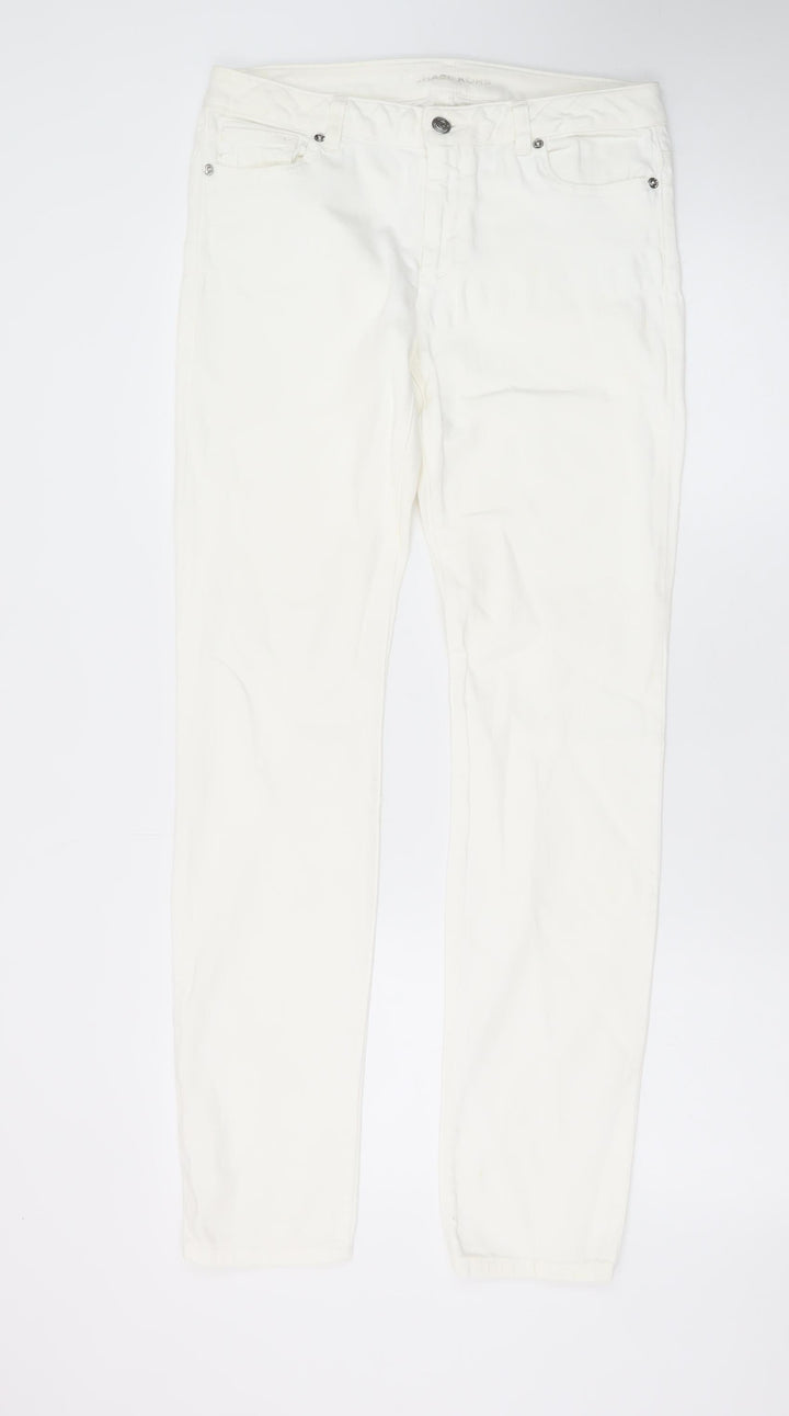Michael Kors Women's White Skinny Jeans Size 10 Slim Fit Denim
