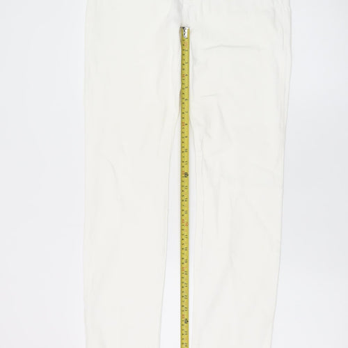 Michael Kors Women's White Skinny Jeans Size 10 Slim Fit Denim