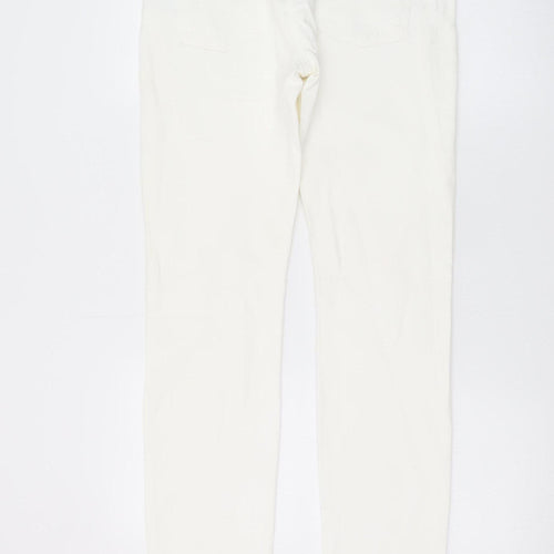Michael Kors Women's White Skinny Jeans Size 10 Slim Fit Denim