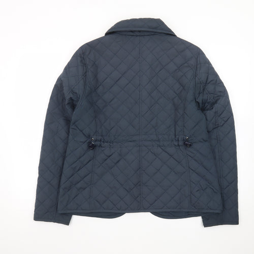 Kaleidoscope Women's Blue Quilted Mid-Length Jacket UK 14
