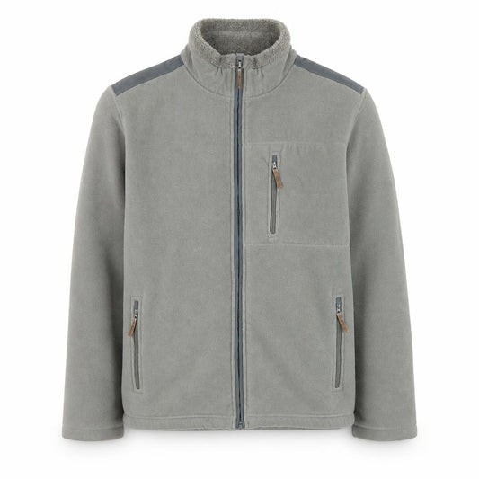 Front view of Jack Murphy Men’s Green Fleece Full Zip Outdoor Jacket, size S