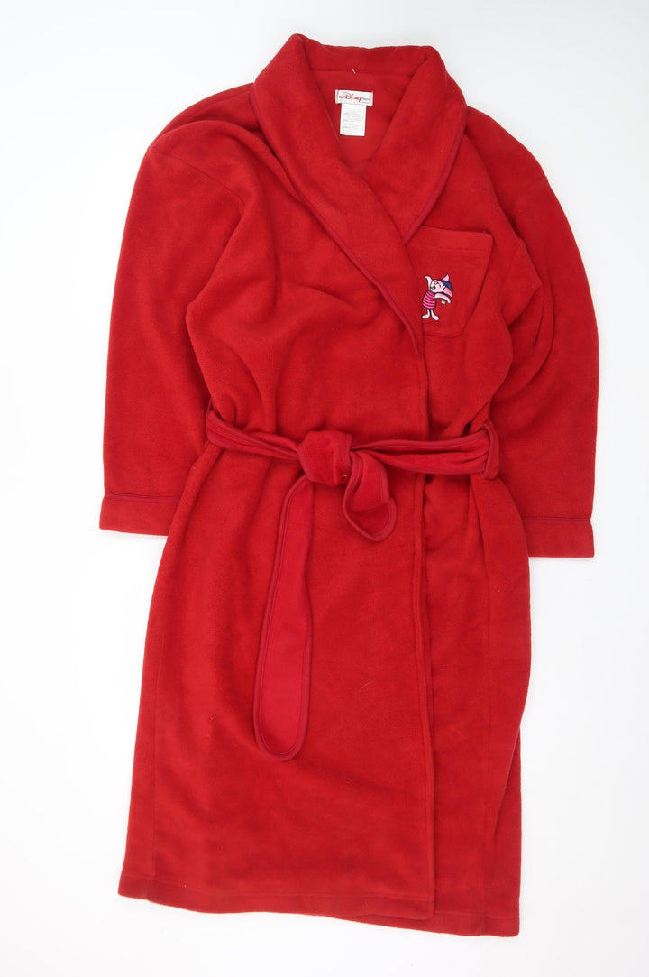 Disney Red Fleece Winnie The Pooh Women's S Robe Belted Kimono Style