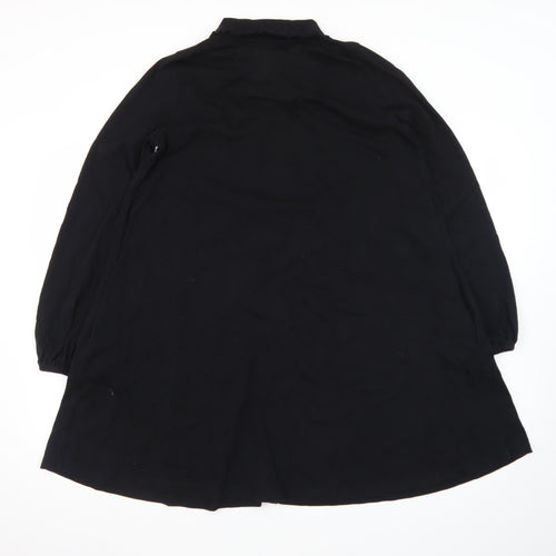 ASOS Women’s Black Long Sleeve Collared Shirt Dress Size 8