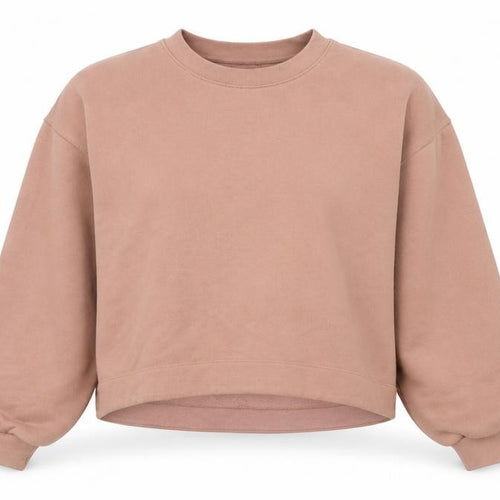 AllSaints Women’s Pink Pullover Sweatshirt Medium Cotton Blend