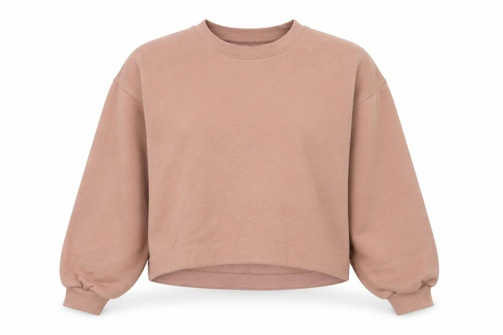 AllSaints Women’s Pink Pullover Sweatshirt Medium Cotton Blend