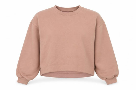 Front view of AllSaints Women’s Pink Pullover Sweatshirt Medium Cotton Blend