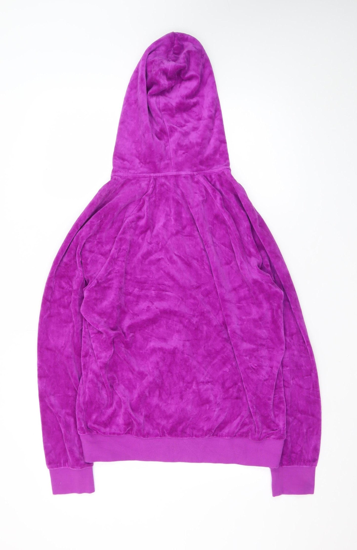 Juicy Couture Women's Purple Velour Full Zip Hoodie Size L