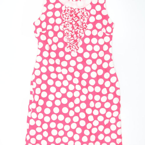 Marks and Spencer Women’s Pink Polka Dot Shift Dress Size 12