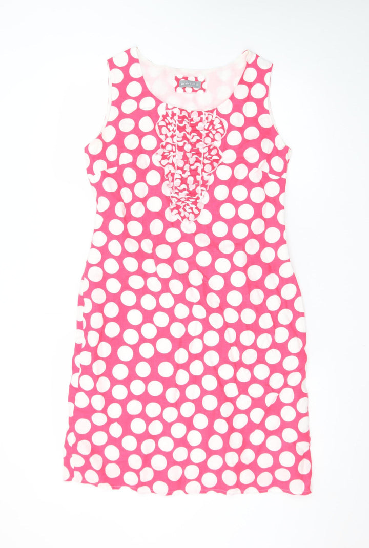 Marks and Spencer Women’s Pink Polka Dot Shift Dress Size 12