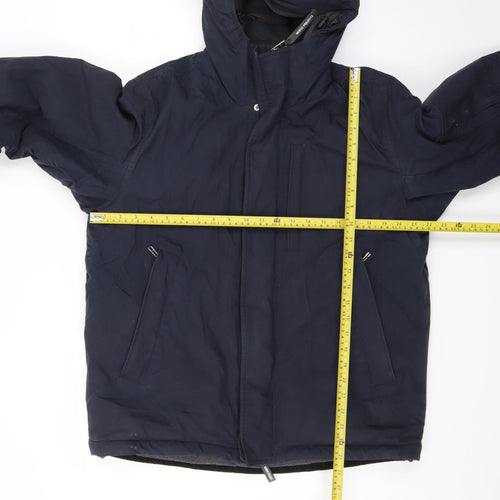 Norse Projects Men's Blue Hooded Down Puffer Jacket Size M