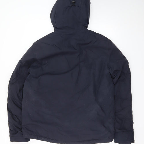 Norse Projects Men's Blue Hooded Down Puffer Jacket Size M