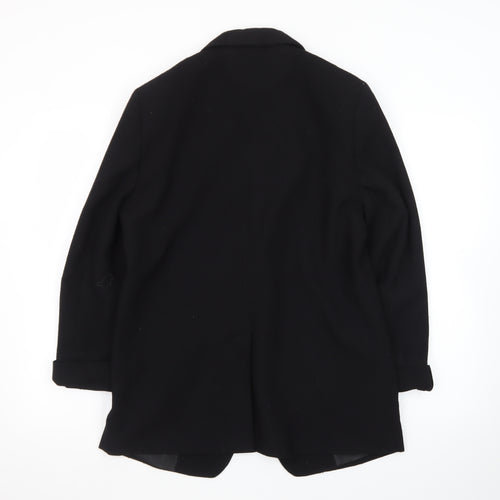 Next Women Black Shawl Collar Single Breasted Blazer Size 14