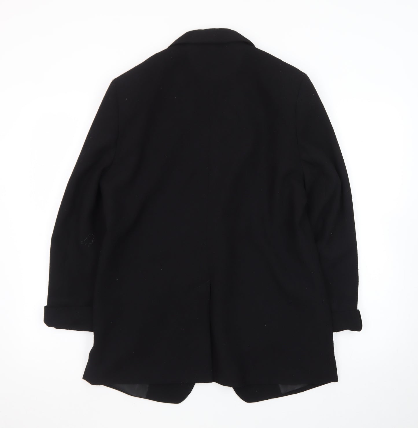 Next Women Black Shawl Collar Single Breasted Blazer Size 14