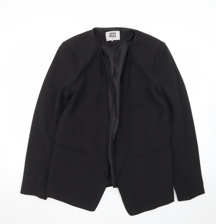 Vero Moda Women Black Size 14 Tailored Blazer Jacket