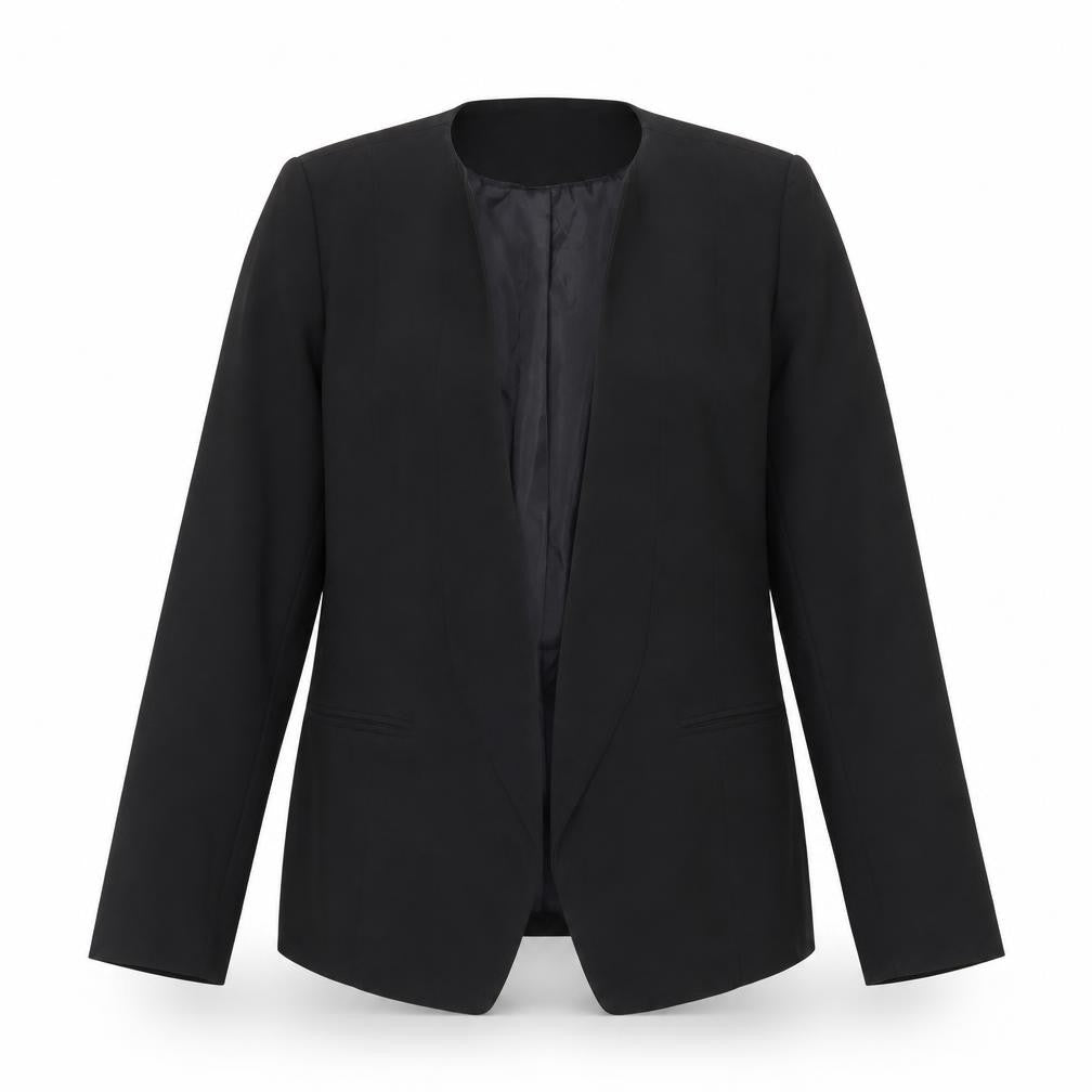 Front view of Vero Moda Women Black, size 14, Tailored Blazer Jacket