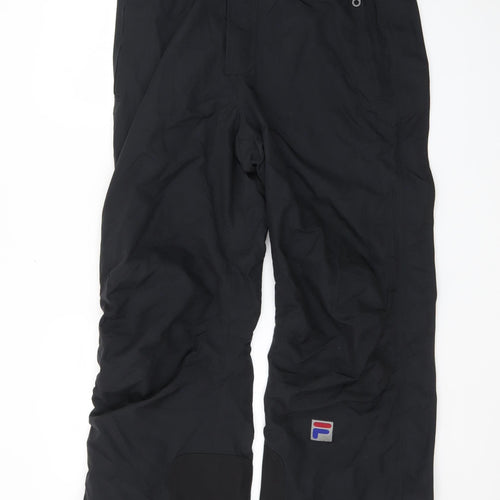 Fila Men's Black M Snow Pants Waterproof Insulated Winter Trousers