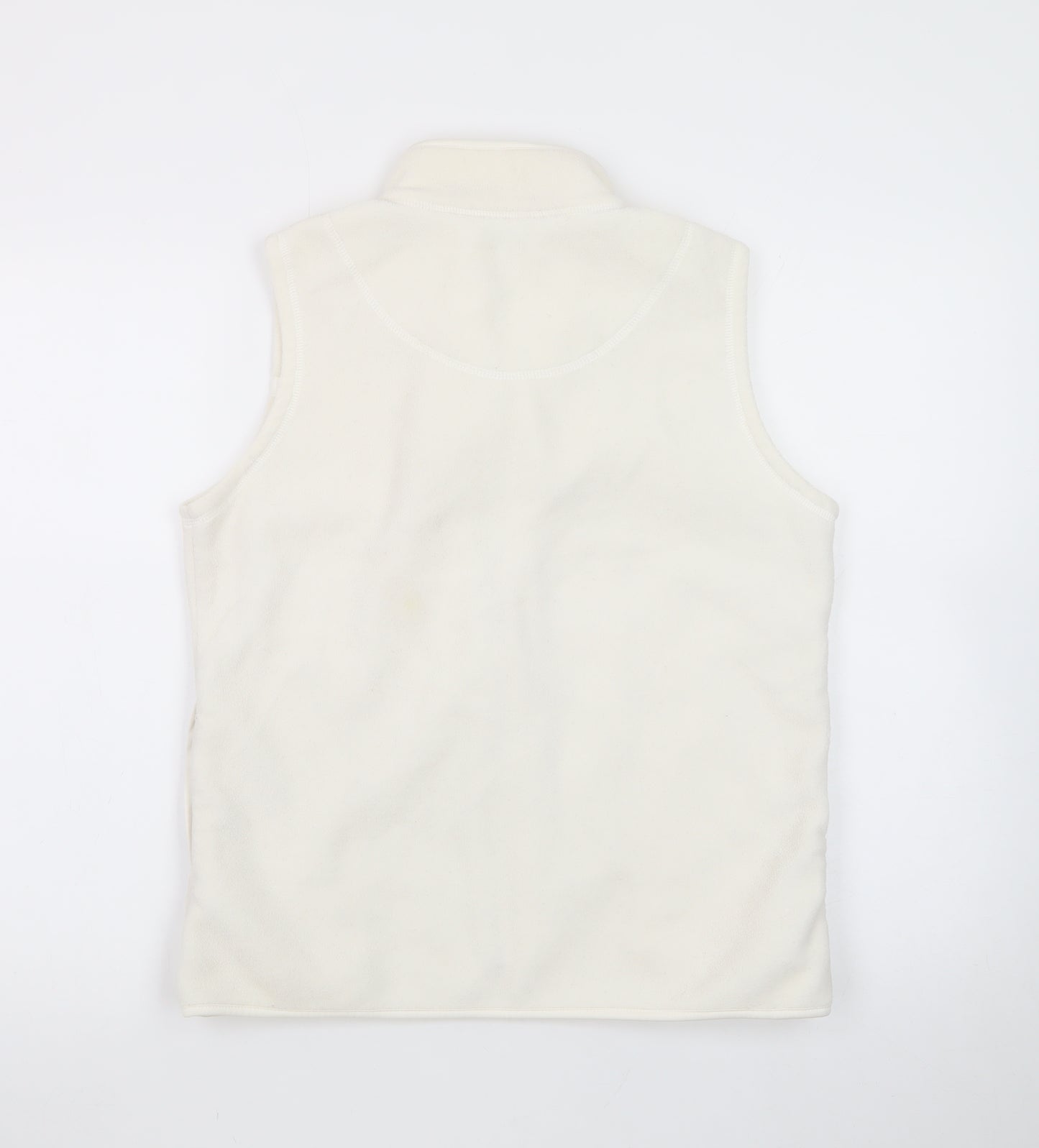 TIGI WEAR Women's Ivory Fleece Zip Waistcoat Size 10