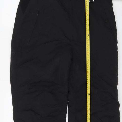 Slalom Men Black L Snow Pants Waterproof Insulated Ski Trousers