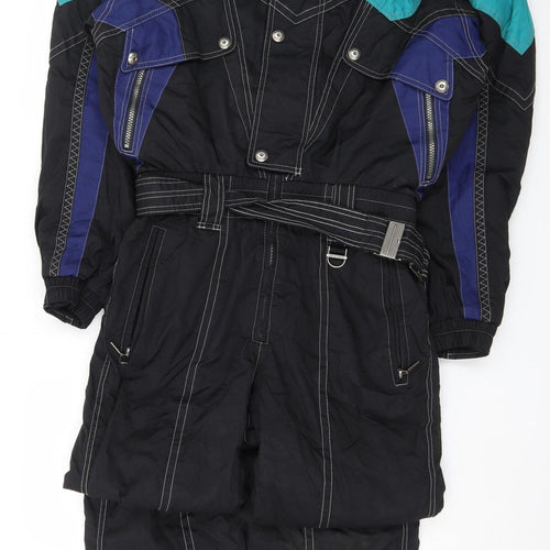 Descente Men's Black L Ski Snow Pants Suit Insulated Waterproof Lined