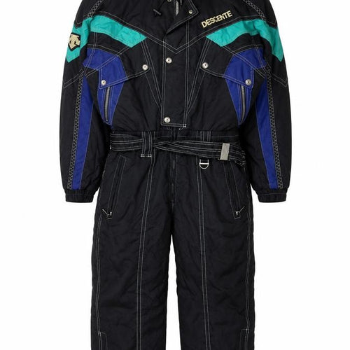 Descente Men's Black L Ski Snow Pants Suit Insulated Waterproof Lined