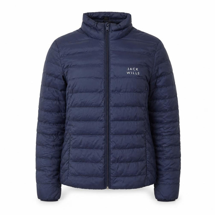 Jack Wills Women's Blue Quilted Puffer Jacket Size 10