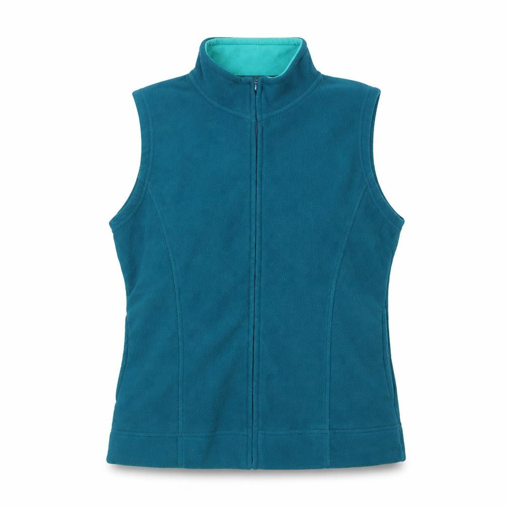 ISLE Essentials Women's Blue Fleece Zip Waistcoat Size M 14-16