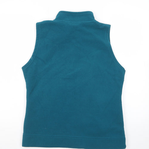 ISLE Essentials Women's Blue Fleece Zip Waistcoat Size M 14-16