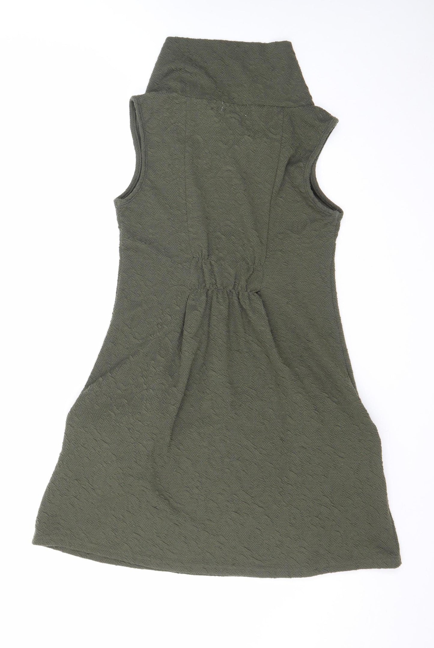 Apricot Womens Green Size 8 Sleeveless Cowl Neck Shift Dress