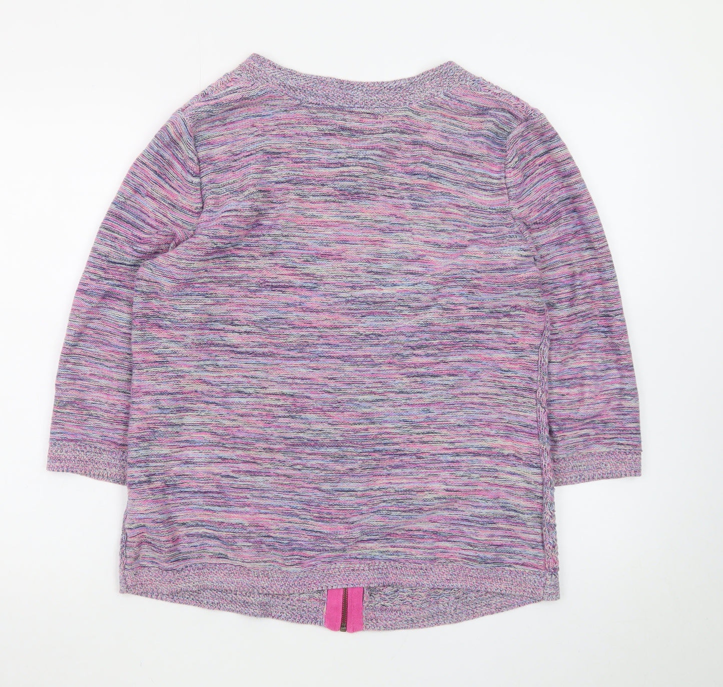 Marks and Spencer Women’s Multicoloured Full Zip Knit Jumper Size 16