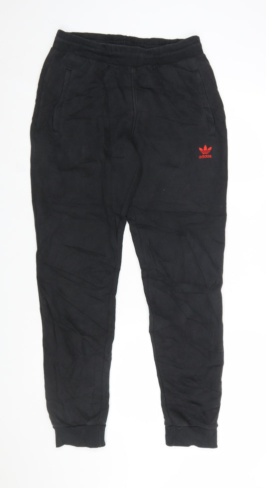 Adidas Men's Black Jogger Sweatpants Size M Tapered Fit
