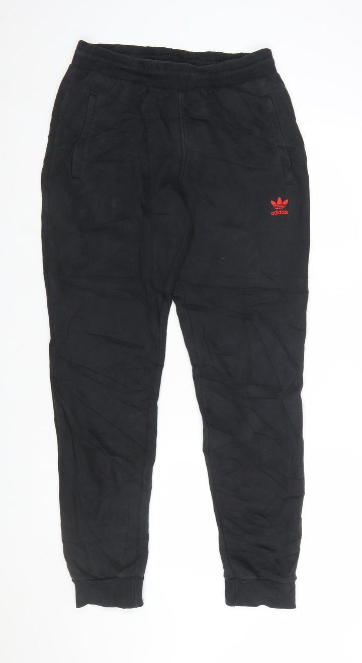 Adidas Men's Black Jogger Sweatpants Size M Tapered Fit