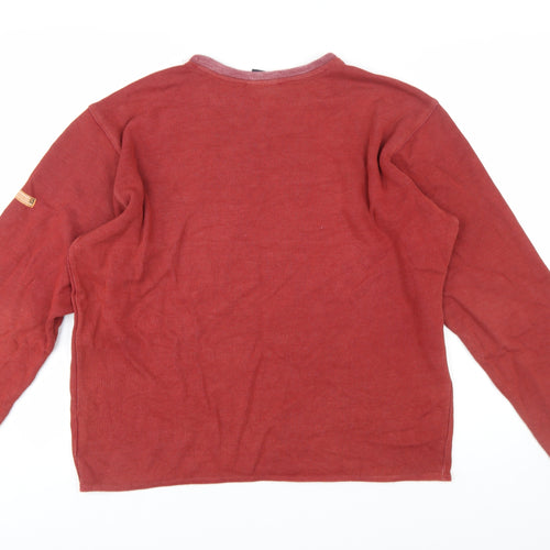 L.O.G.G. Men’s Red V-Neck Pullover Sweatshirt Size L