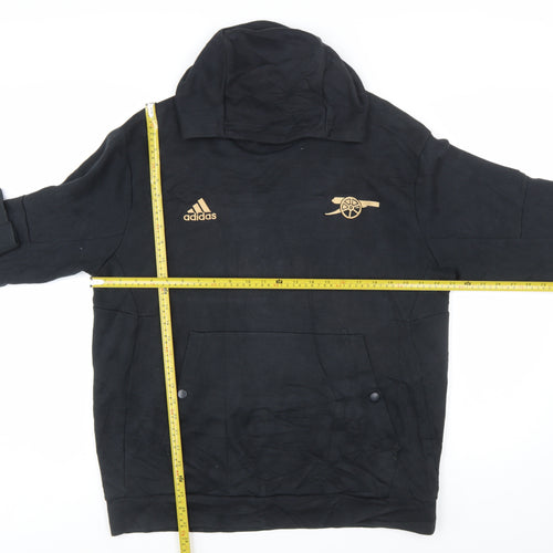 Adidas Men Black L Pullover Hoodie Football Sportswear