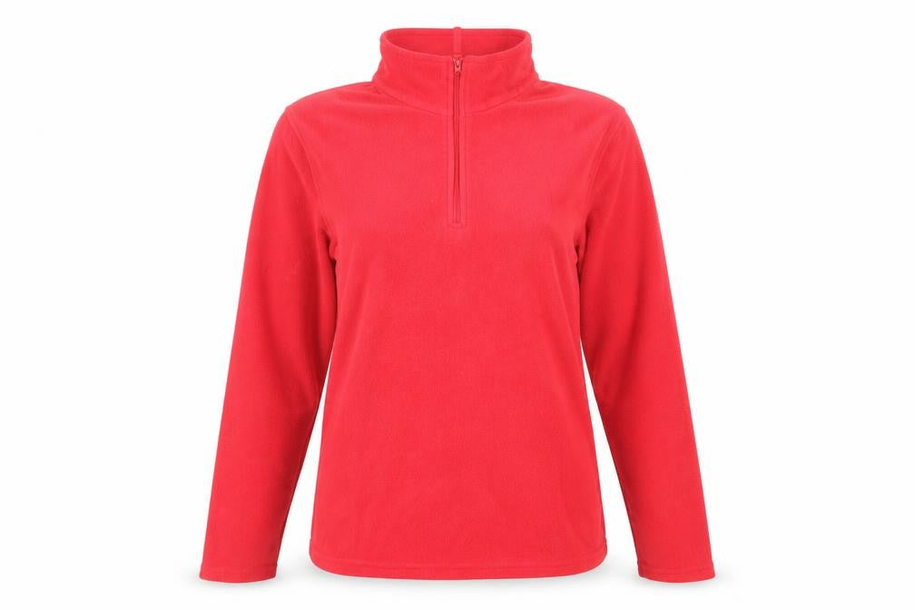 Front view of Mountain Warehouse Women Red Fleece Pullover Sweatshirt, size L