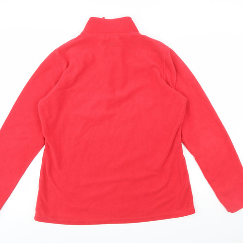 Mountain Warehouse Women Red Fleece Pullover Sweatshirt Size L